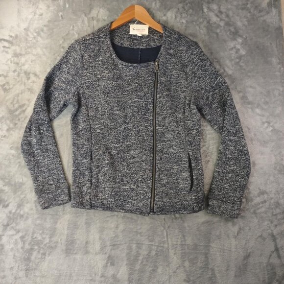 Tur By Vince Camuto Women's S Grey Casual Stretchy Cozy Grunge Sweater‎ Jacket - Picture 1 of 9